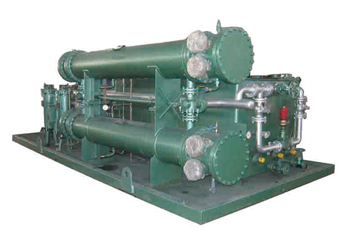 Tube type oil heat exchange unit